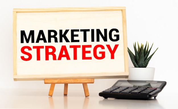 Foto concetto di strategia di marketing