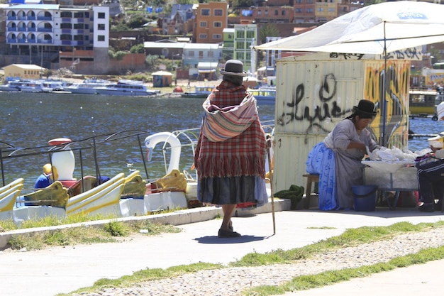 Markets in Copacabana Bolivia