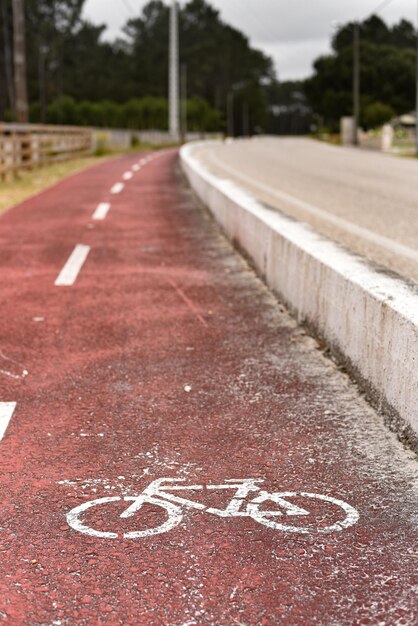 Marking on road