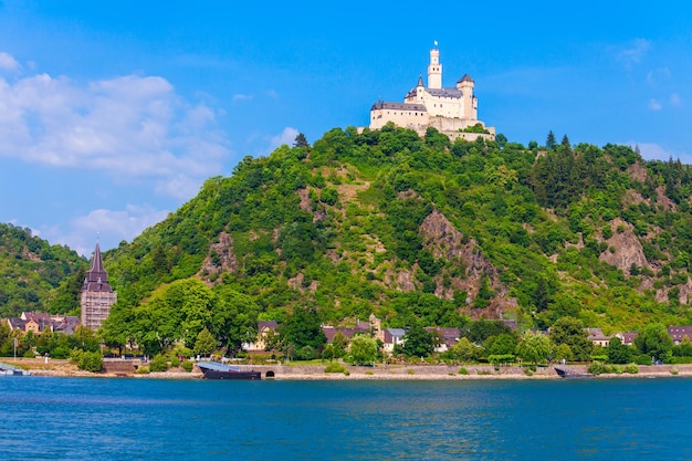 Marksburg old castle in Germany