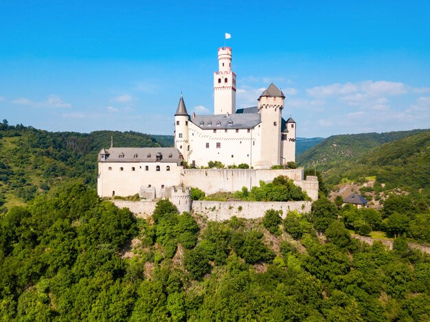 Marksburg old castle in Germany