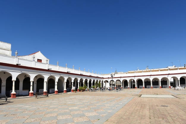 Markt, oude stad van Carmona, de provincie van Sevilla, Andalusia, Spanje