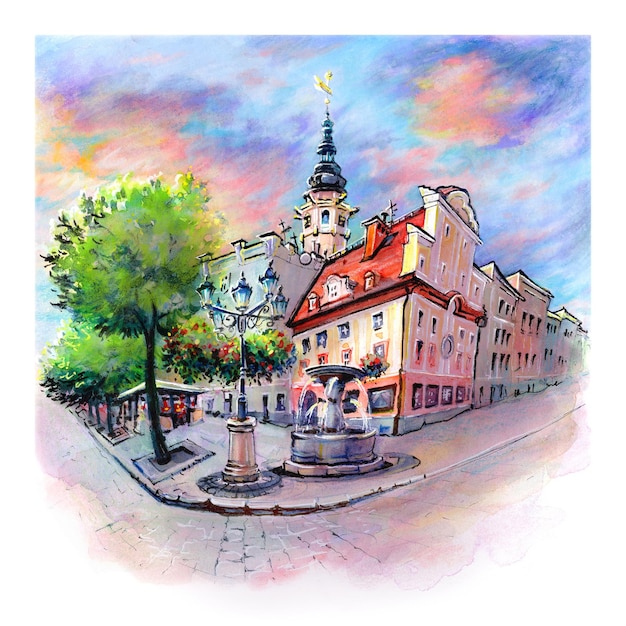 Marktplein Swidnica Polen