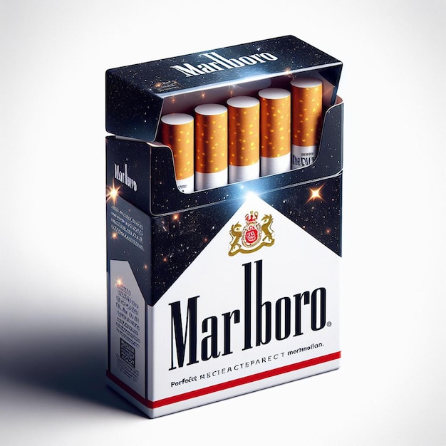 Marlboro Cigarettes Packshot Logo Vector Art Illustration Avatar Icon Wallpaper Pic Emoji Emoticon