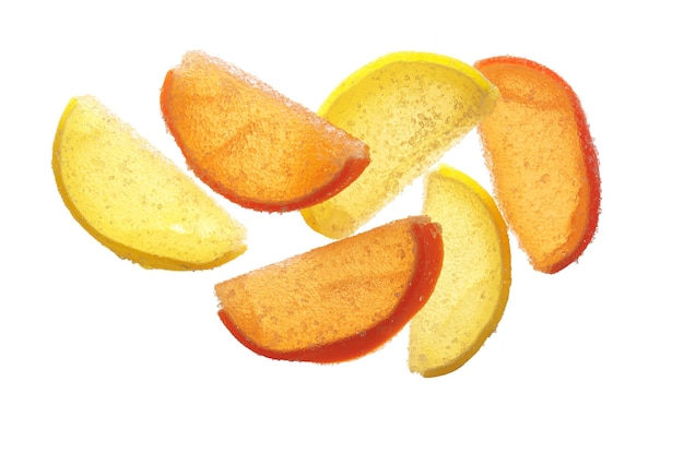 Marmalade in the form of citrus fruits slices