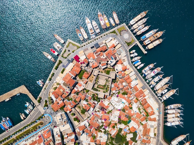 Marmaris aerial view in Turkey