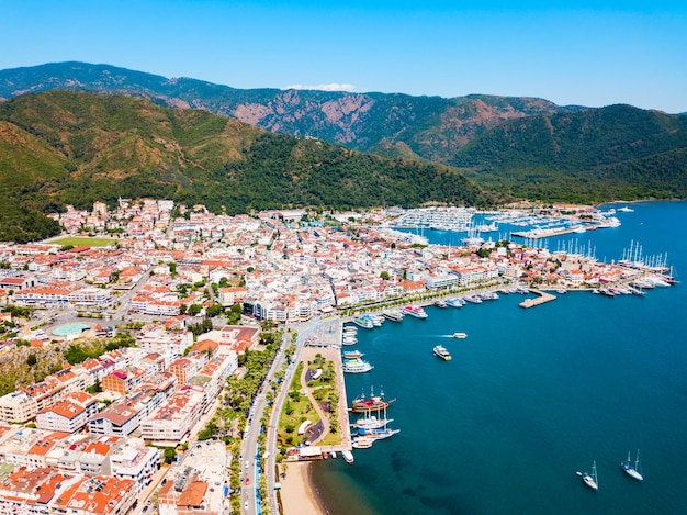 Marmaris luchtfoto in Turkije