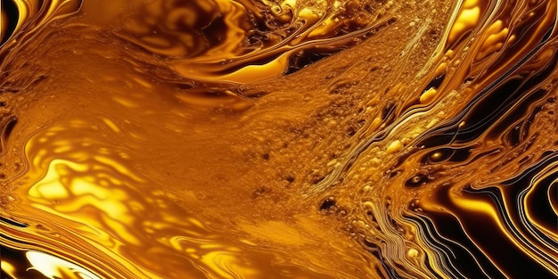 Marmer textuur vloeibare vloeiende achtergrondkunst Splash Diy vloeistofkleuren Goud Zwart