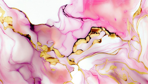 Marmeren inkt abstracte kunst schilderij voor abstracte achtergrond AI gegenereerd