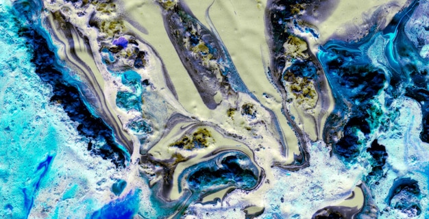 Marmeren wonderen Een visuele verrassing van textuur en kleur in vloeibare kunst