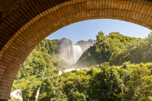 Photo marmore waterfall the highest in europe