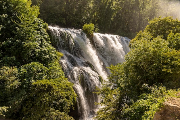 Photo marmore waterfall the highest in europe