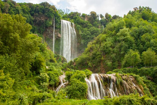 Photo marmore waterfall the highest in europe