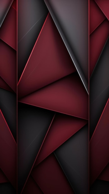 Maroon Background with Dark Gray Lines AI Generated