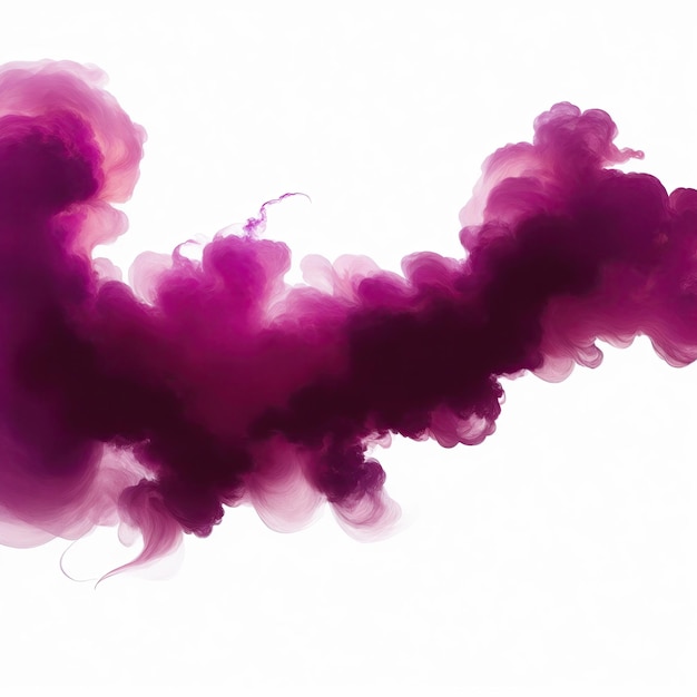 Maroon fire flame smoke cloud texture isolated on white background
