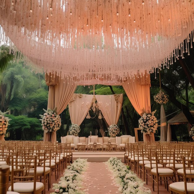 Photo marquee wedding