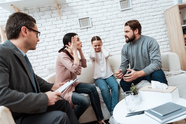 Married Couple Arguing at Psychological Therapy