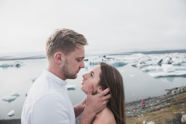 married couple in Iceland