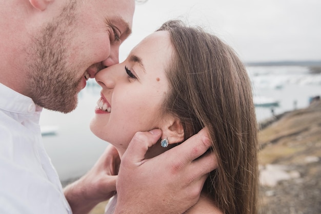 married couple in Iceland