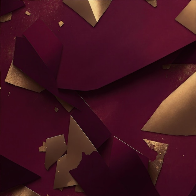 Marron with pieces of gold texture background