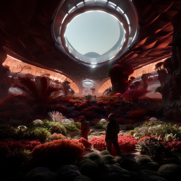 Photo the mars biodome 'spreadsheets' a hydroponic revolution in the breathtaking artistry of 'klaus' s