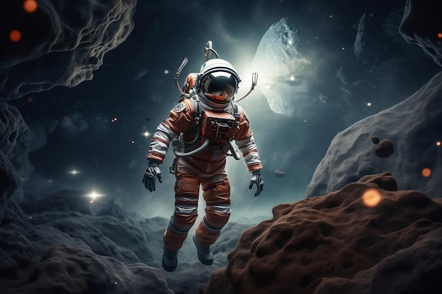 Mars Exploration Astronaut op Mars Mission Generative Ai