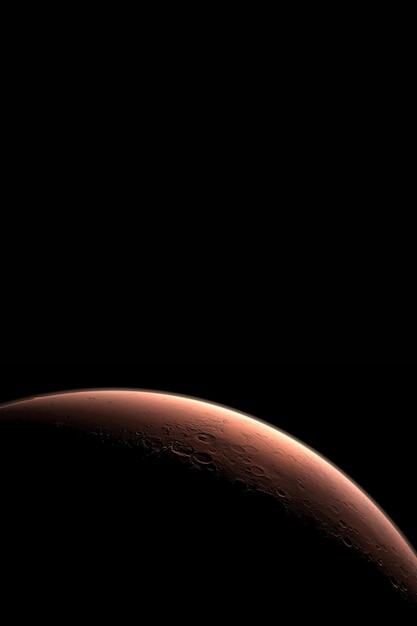 Mars in de ruimte