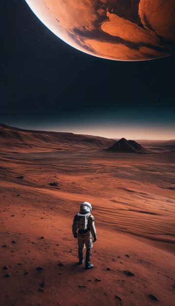 Foto mars odyssey de reis van de ontdekkingsreizigers van de rode planeet