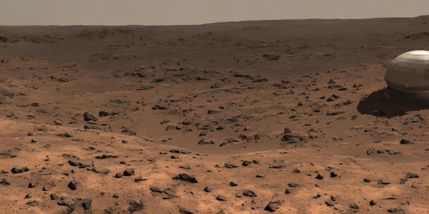 Mars planeet landschap