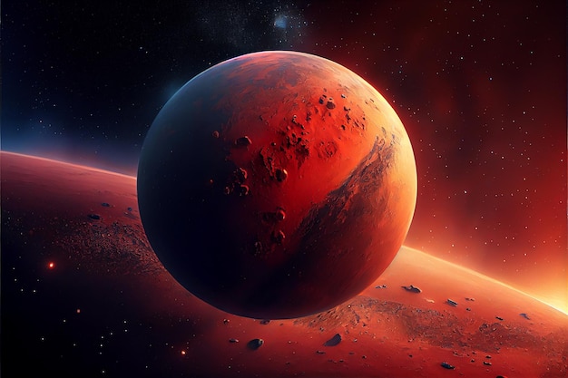 Mars a planet in the solar system