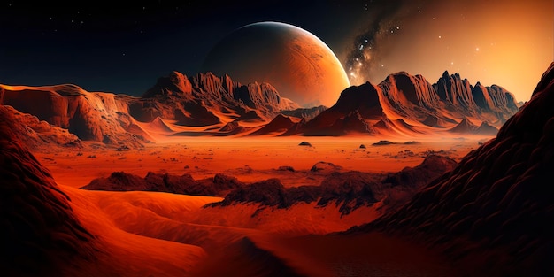 Photo mars the red planet