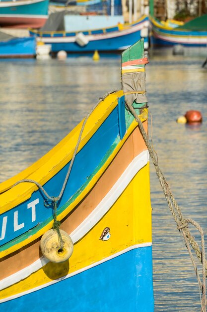 Photo marsaxlokk harbour malta