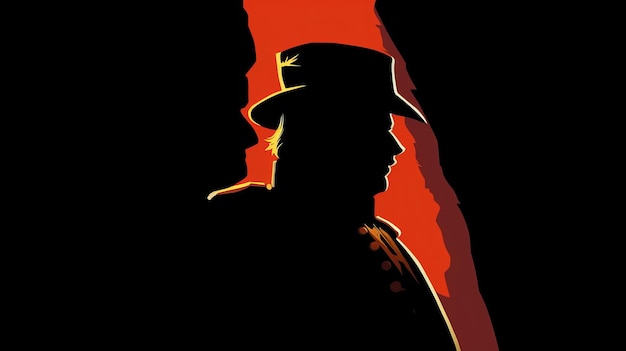 Marshal art silhouette image generative AI