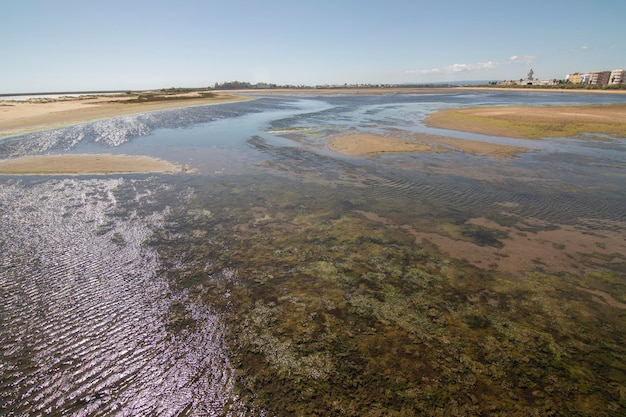 The marshes of Isla Cristina in Huelva Spain