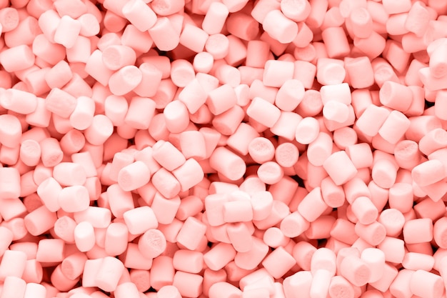 Photo marshmallows. background or texture of colorful mini marshmallows.