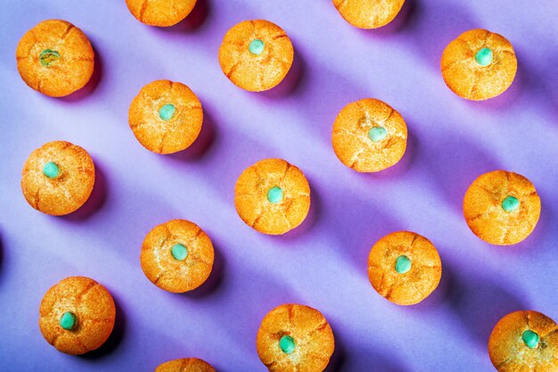 Marshmallows in the shape of a pumpkin