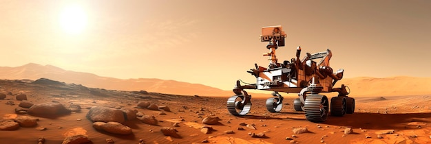 Marsrover verkent het oppervlak van Mars, verzamelt monsters en voert wetenschappelijke experimenten uit. Generatieve AI