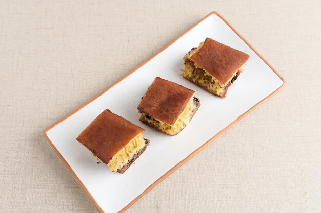 Martabak Manis or Kue Terang Bulan or Hok Lo Pan with various fillings is snack from Indonesia