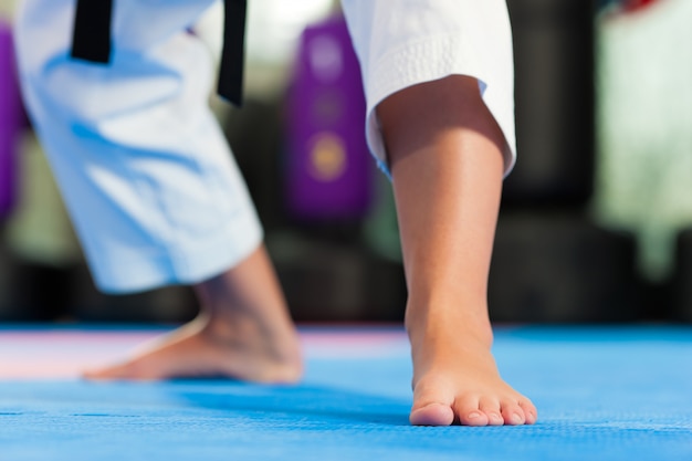 Martial Arts sport training in gym