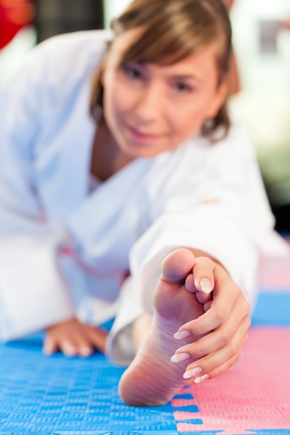 Martial Arts sport training in gym