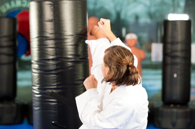 Martial Arts sport training in gym