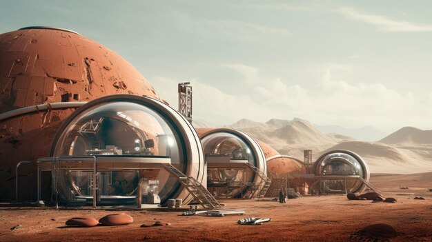 Photo martian habitat waste recycling system