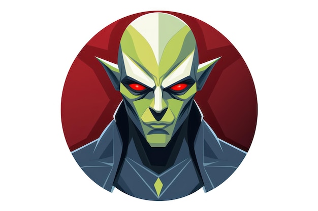 Martian Manhunter icon on white background ar 32 v 52 Job ID ee3bf9795e3941e29da881cab9ca142c