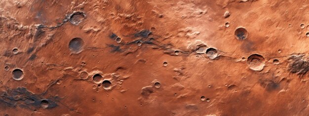 Photo martian surface closeup desolate beauty reddish mars texture untouched by life ai generative