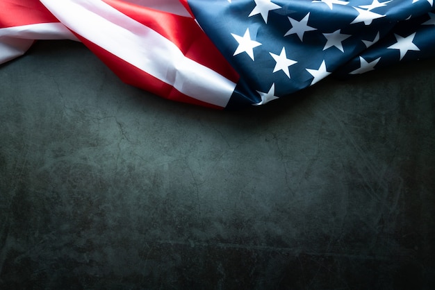 Photo martin luther king day anniversary - american flag on abstract background