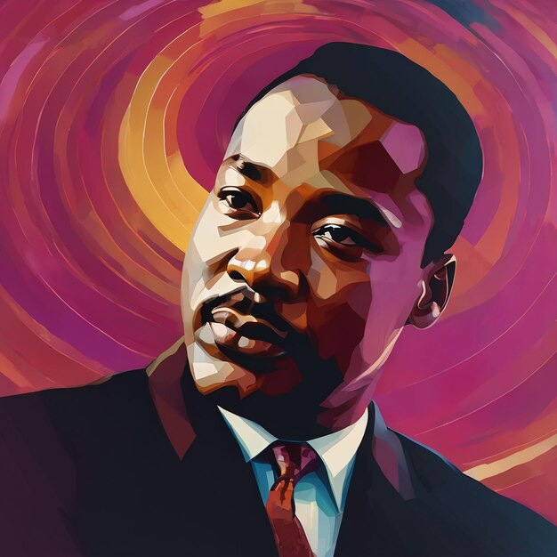 Martin Luther King Day illustratie grafisch Het beeld is geschikt voor Generative AI