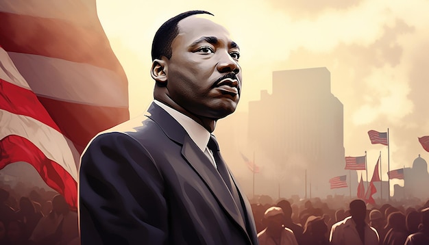 Martin Luther King tekenen