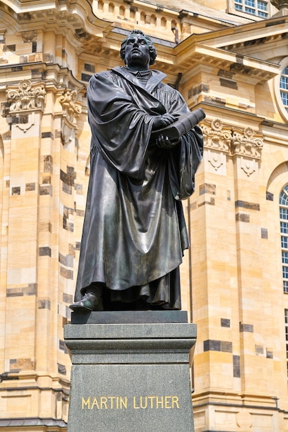 Martin Luther memorial near Frauenkirche Dresden