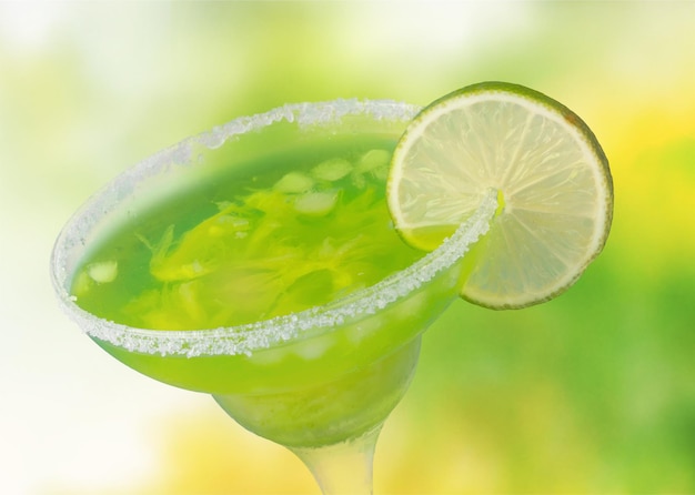 Martini cocktail in glass, close-up view