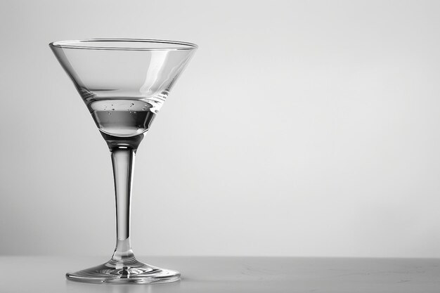 Martini glas op witte achtergrond